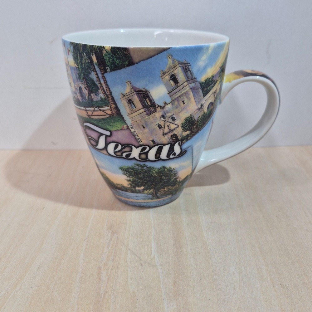 Texas Souvenir‎ Mug Vintage Travel Photo Collage Handle Art Collectible